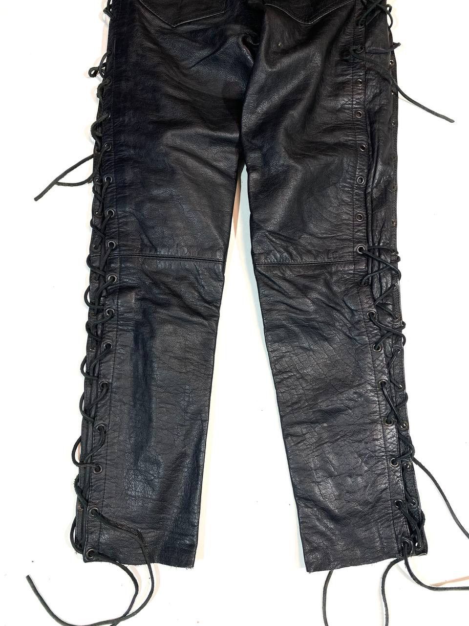 Leather × Vintage Vintage Racing Biker Leather Pants Size US 29 - 7 Thumbnail
