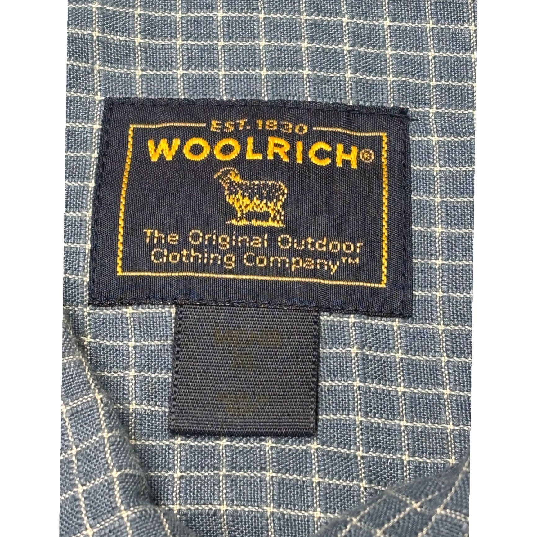 Vintage VINTAGE Woolrich Shirt Mens Short Sleeve Button Down Blue Grid 8810 Polynosic XL Checks Outdoor Casual Travel Mens Size US XL / EU 56 / 4 - 3 Thumbnail