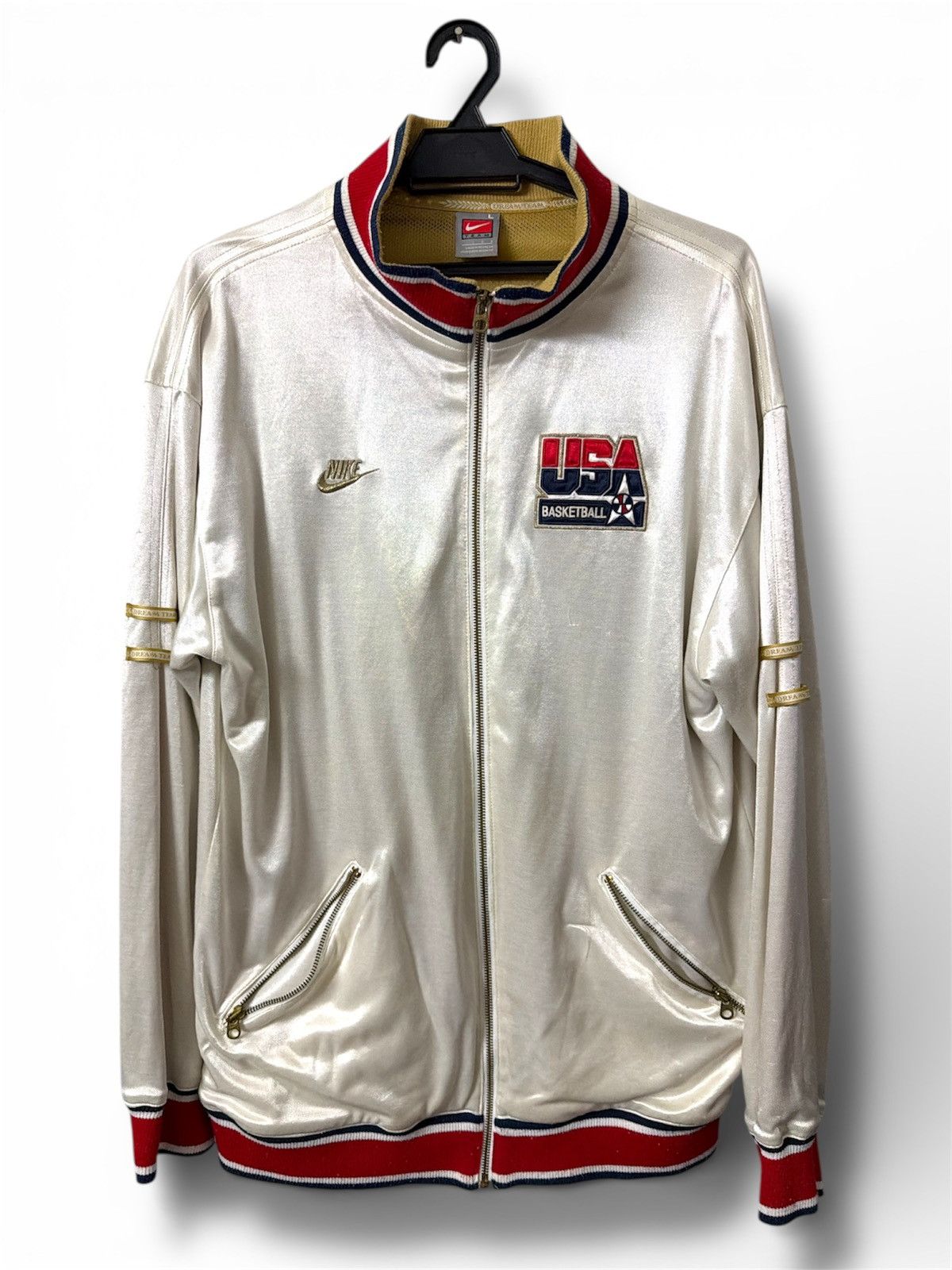 Nike vintage 1992 USA Olympic Dream Team basketball track jacket Size US L / EU 52-54 / 3 - 1 Thumbnail