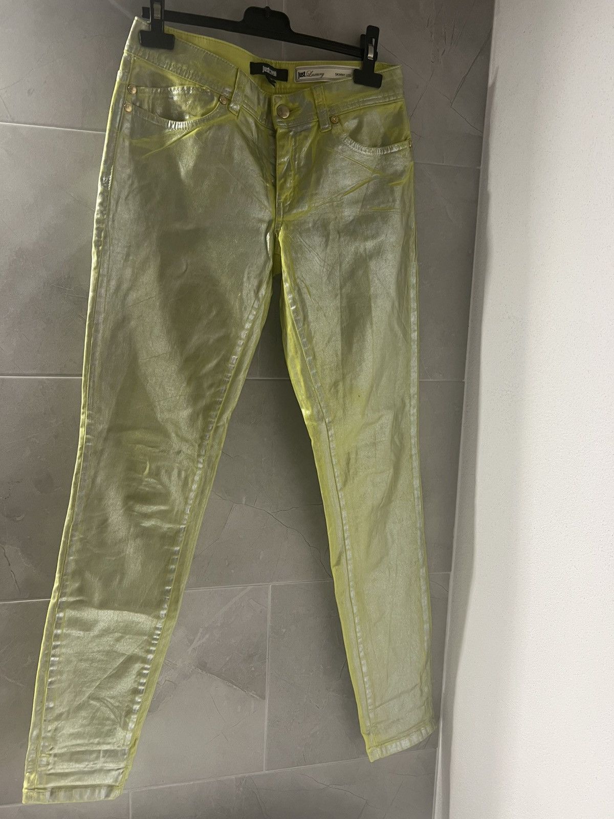 Just Cavalli Just Cavalli Neon Green Skinny Pants Size 27" / US 4 / IT 40 - 4 Thumbnail