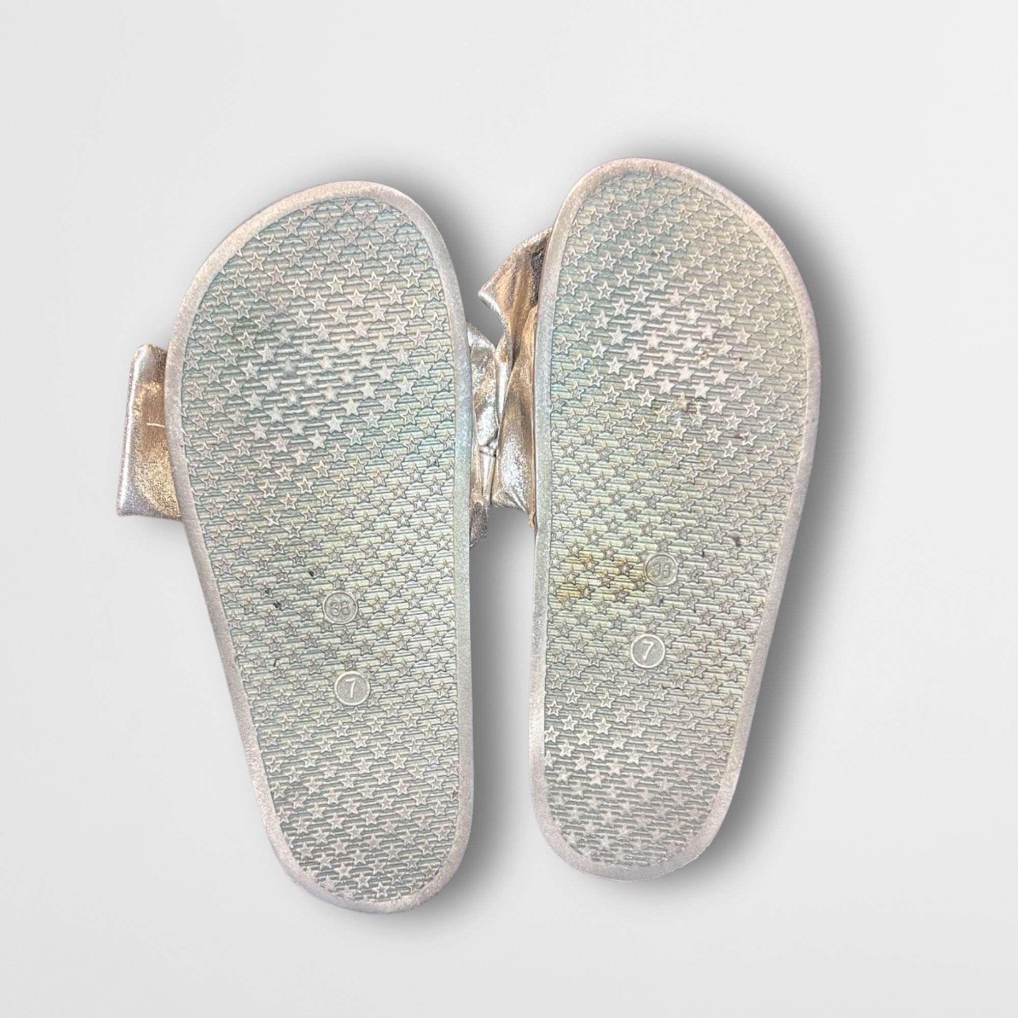 Other Beverly Rock Womens Metallic Silver Twist Slide Sandals Size Size US 7.5 / IT 37.5 - 5 Thumbnail