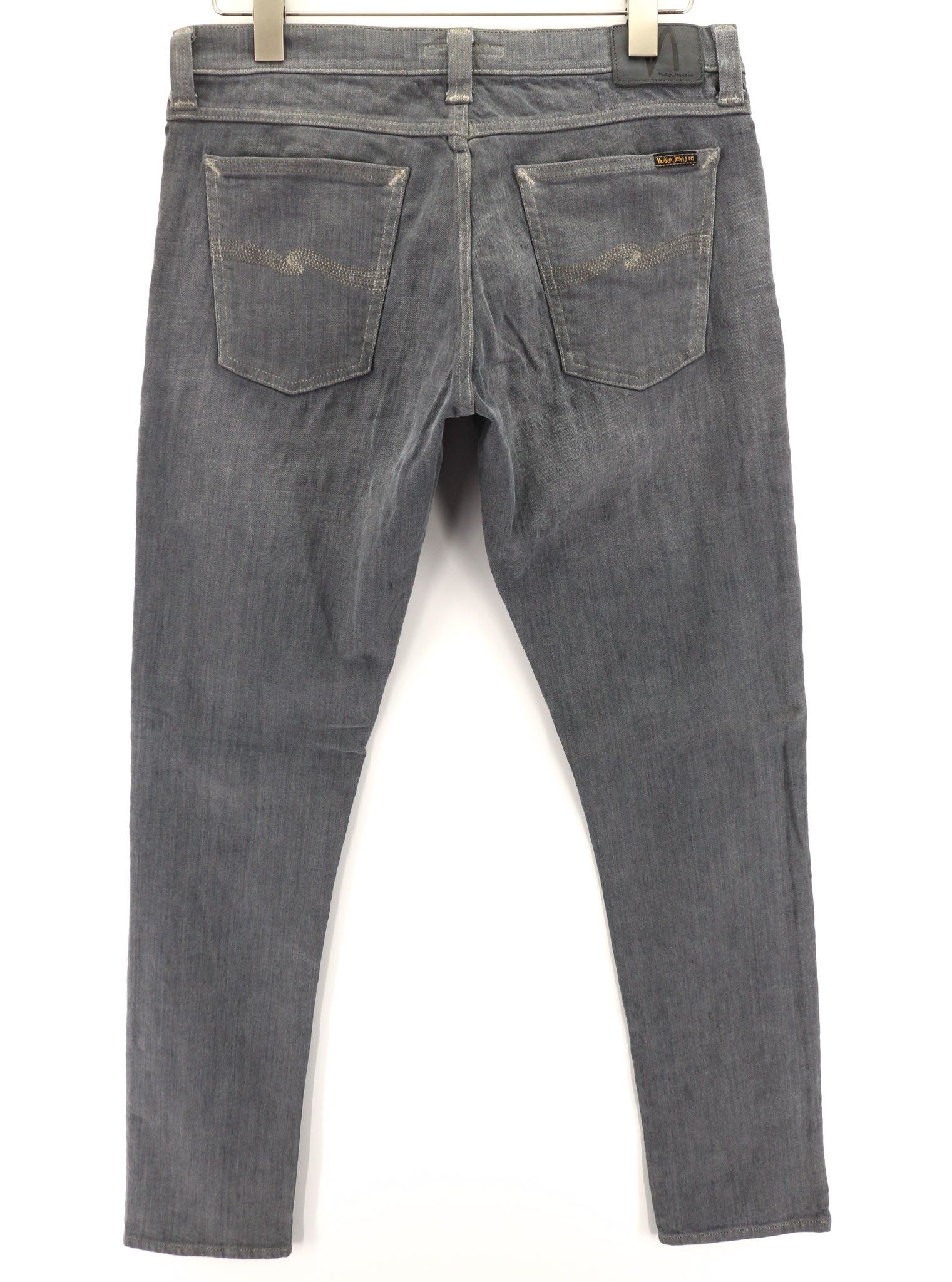 Nudie Jeans TIGHT LONG JOHN W32/L34 Organic Charcoal Leg Zip 80714 Size US 32 / EU 48 - 2 Thumbnail