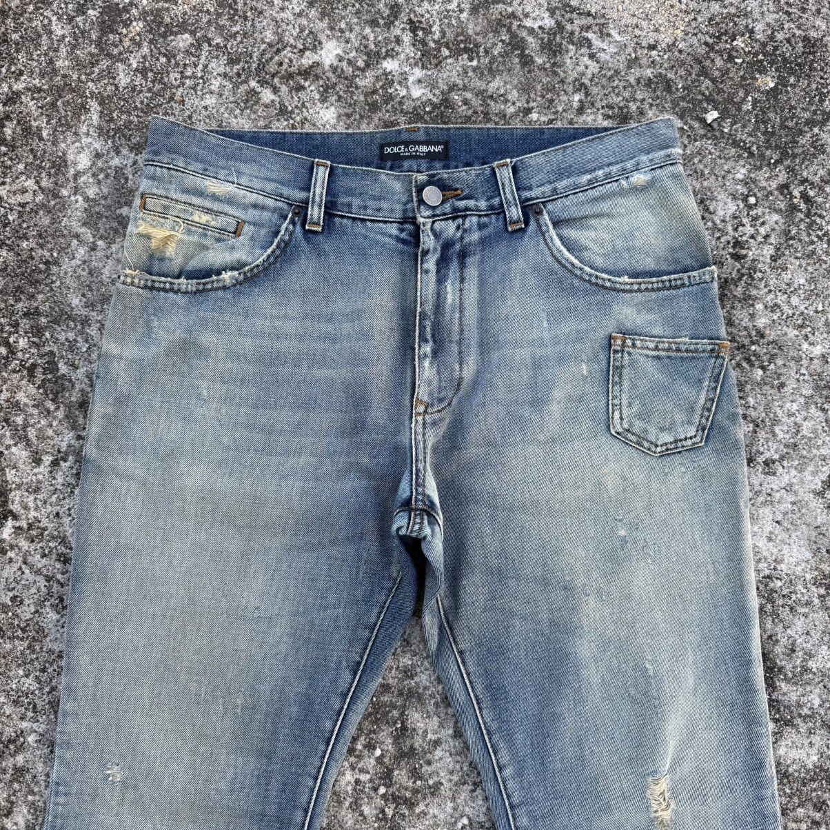 Dolce & Gabbana VINTAGE DOLCE & GABBANA FADED JEANS DENIM PANTS Size US 34 / EU 50 - 3 Thumbnail