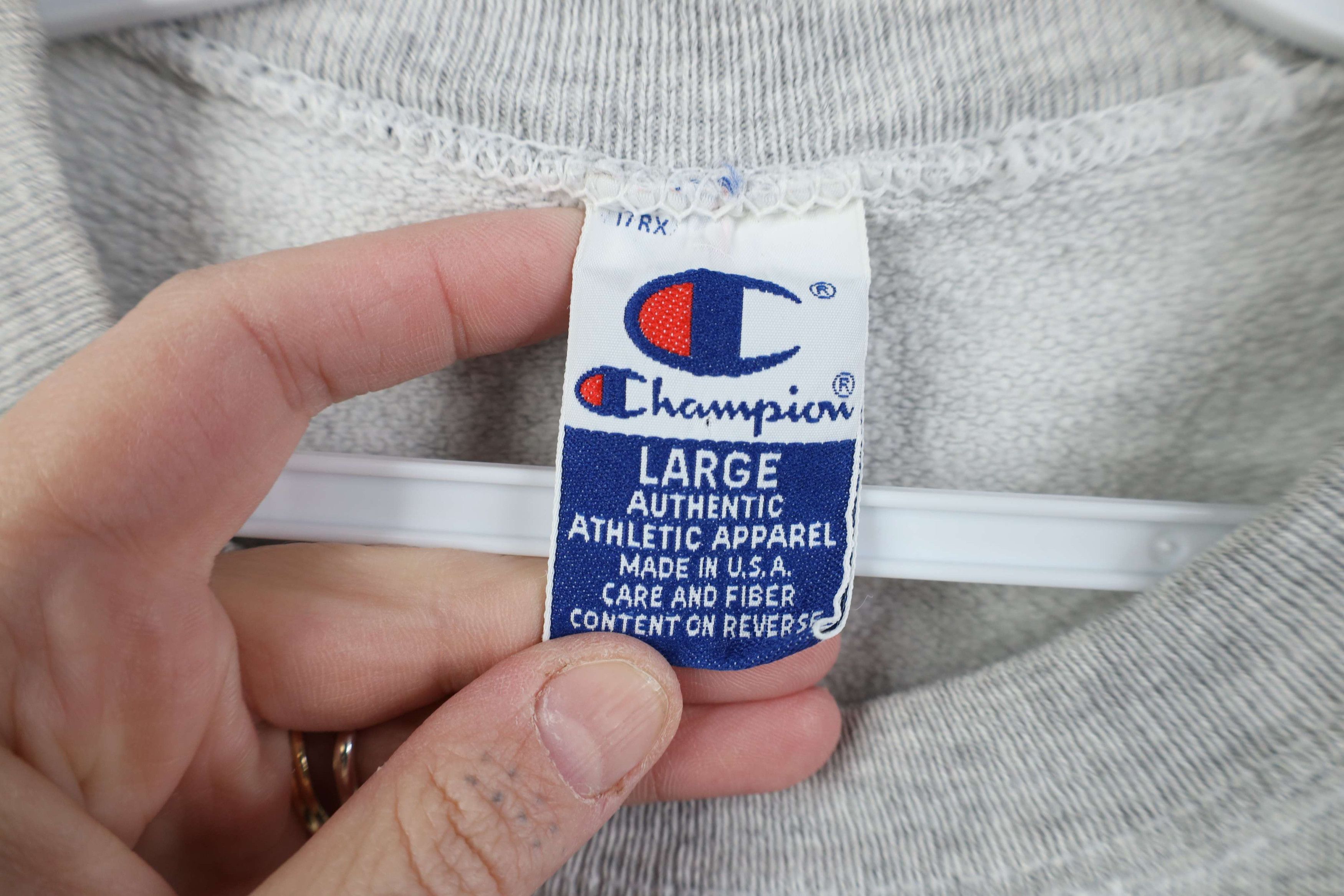 Champion Vintage 90s Champion University Crewneck Sweatshirt Gray Size US L / EU 52-54 / 3 - 8 Thumbnail