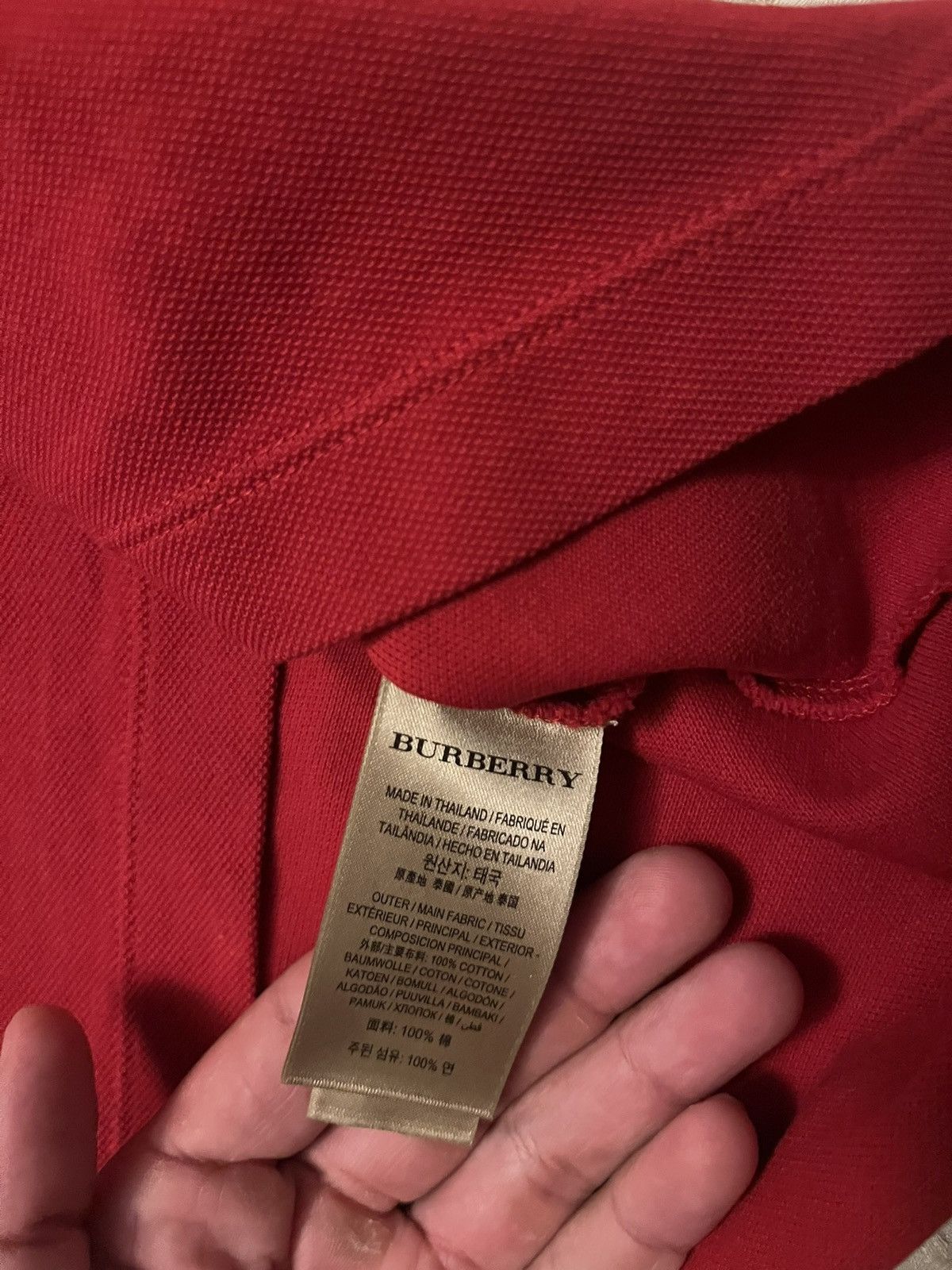 Burberry Burberry knit Red Polo (fits like a S) Size US M / EU 48-50 / 2 - 5 Thumbnail