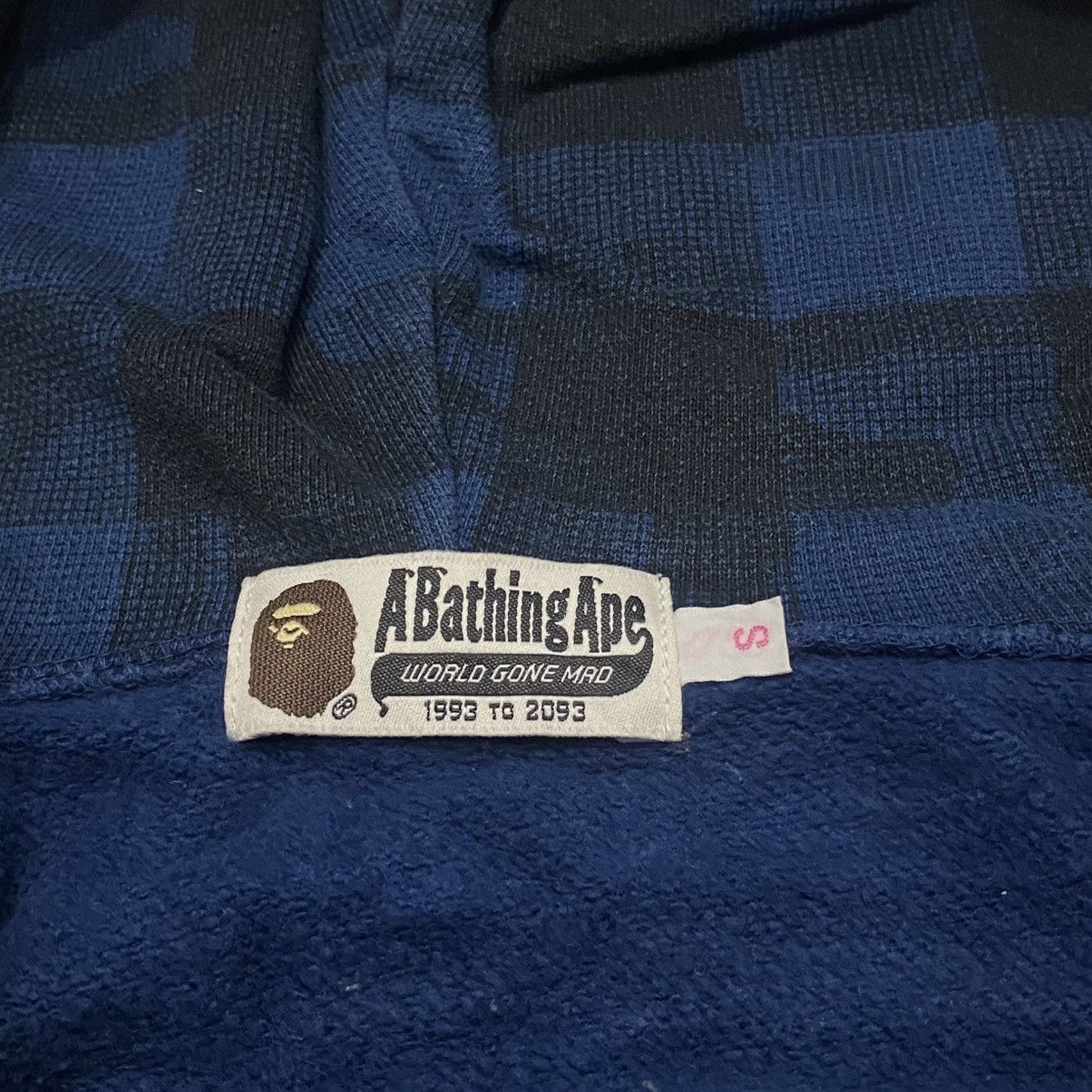 Bape Bape Blue Check Hoodie Size S / US 4 / IT 40 - 2 Thumbnail