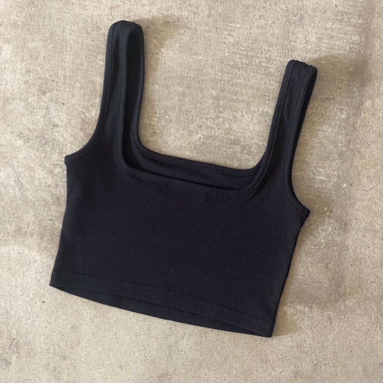Pacsun black square neck cropped tank top Size XS / US 0-2 / IT 36-38 - 2 Thumbnail