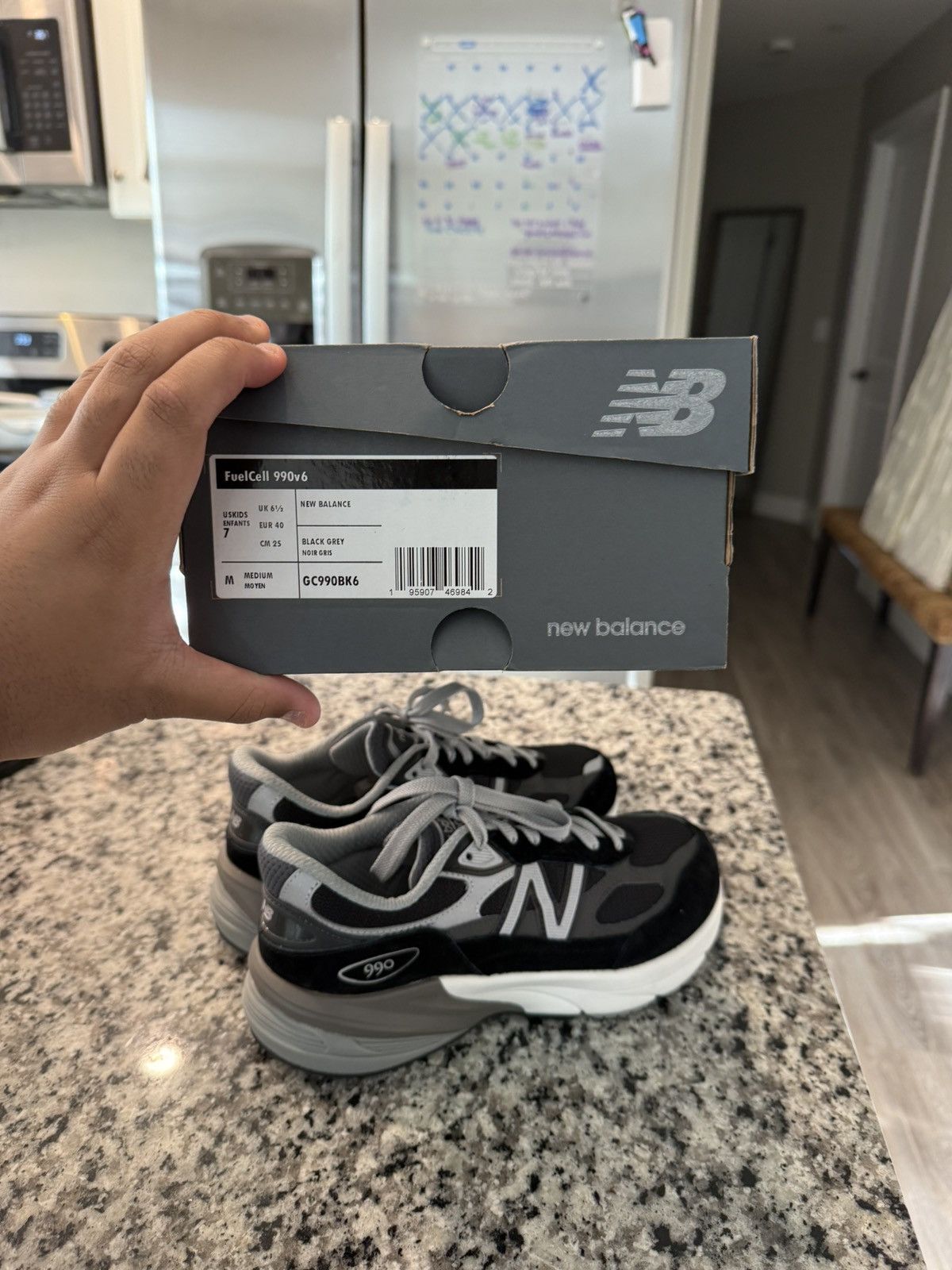 New Balance New Balance 990v6 Black/Grey Size US 8 / IT 38 - 7 Thumbnail