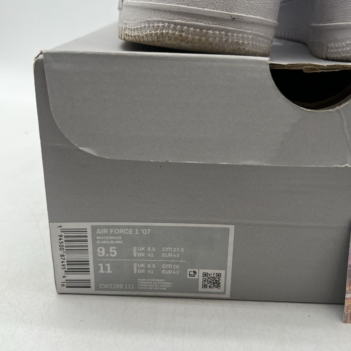 Nike Air Force 1 triple white Size US 9.5 / EU 42-43 - 6 Thumbnail