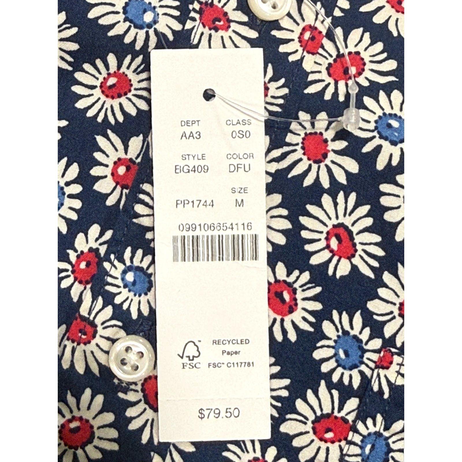 J.Crew J.CREW Shirt Mens Slim Button-Down Collar 2 Ply Yarns Secret Wash Organic Cotton Multicolor Medium Size US M / EU 48-50 / 2 - 4 Thumbnail