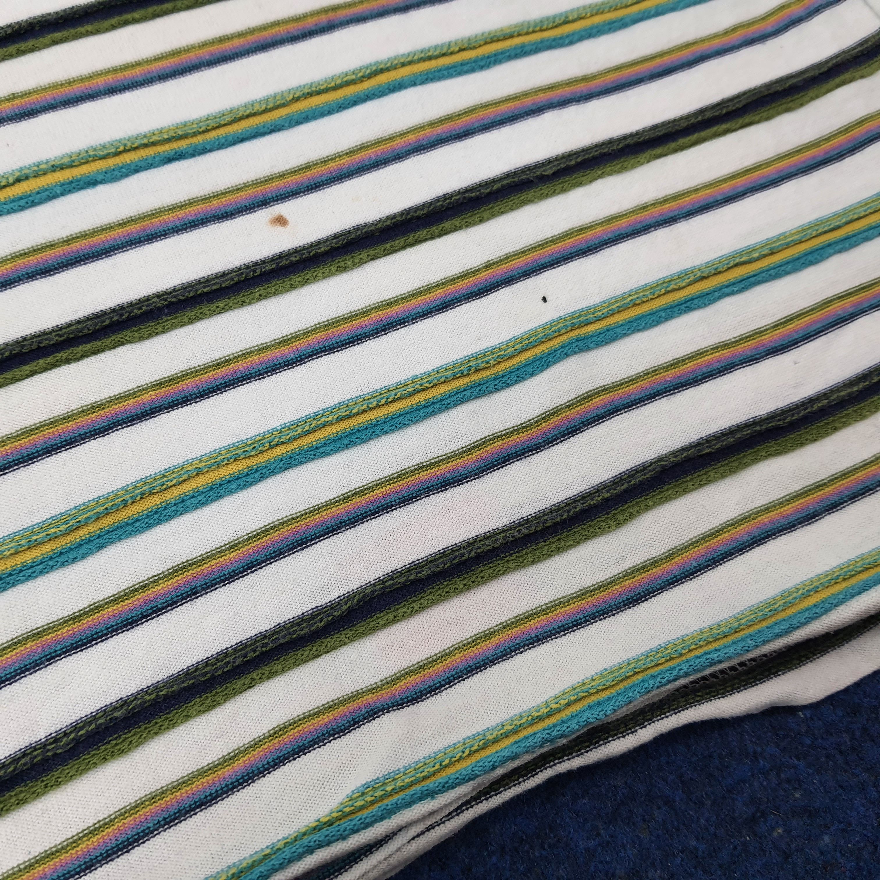 Yves Saint Laurent Vintage Yves Saint Laurent Striped Designer Tshirt C259N2 Size US L / EU 52-54 / 3 - 10 Thumbnail