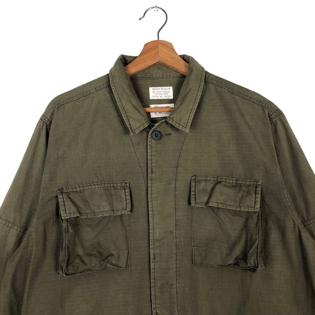 Toyo Enterprises Vintage Caego Jacket Military Rip Stop Poplin Multi Pockets Size US M / EU 48-50 / 2 - 3 Thumbnail