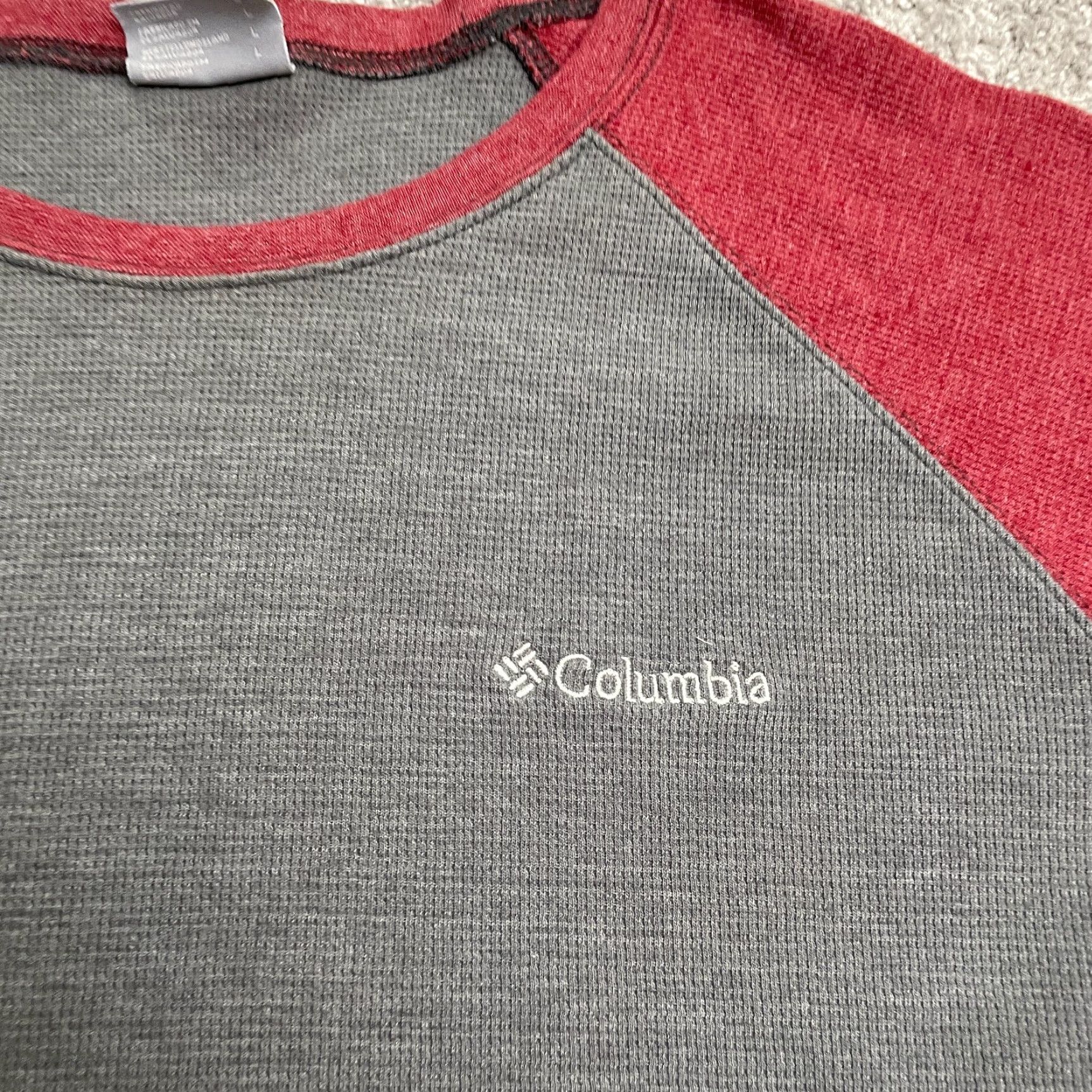 Vintage Columbia Shirt Mens Large Gray Crew Neck Long Sleeve T-Shirt Outdoor Casual Regular Size US L / EU 52-54 / 3 - 3 Thumbnail