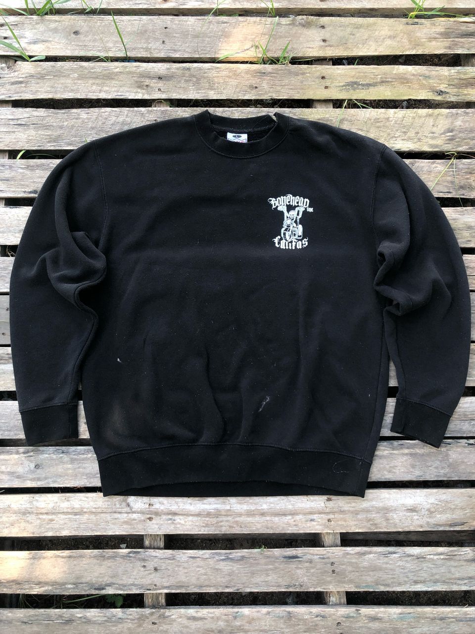 Harley Davidson × Vintage × West Coast Choppers Vintage 90s Bonehead Inc Choppers Sweatshirt Size US L / EU 52-54 / 3 - 2 Thumbnail
