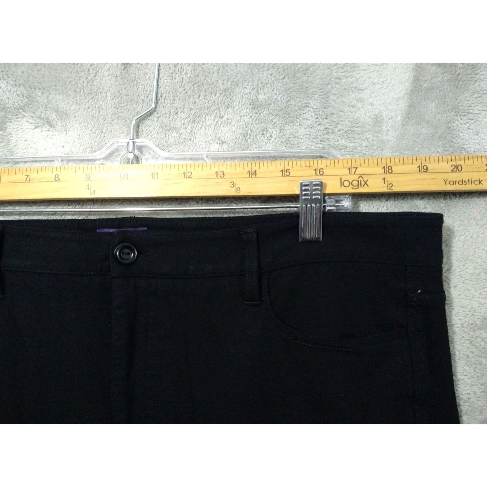 NYDJ NYDJ Pants Womens 18 Black Skinny Samantha Ponte Lift Tuck Stretch High Rise Skinny Leg Casual 18 Womens Pants Black NYDJ Slim Plus Size 18 Size 40" / US 18 - 3 Thumbnail
