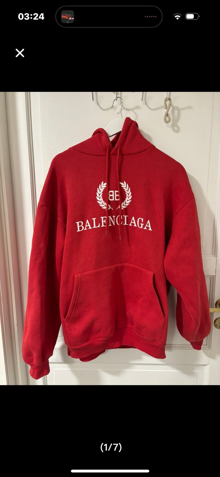 Balenciaga Balenciga logo hoodie Size US S / EU 44-46 / 1 - 1 Thumbnail