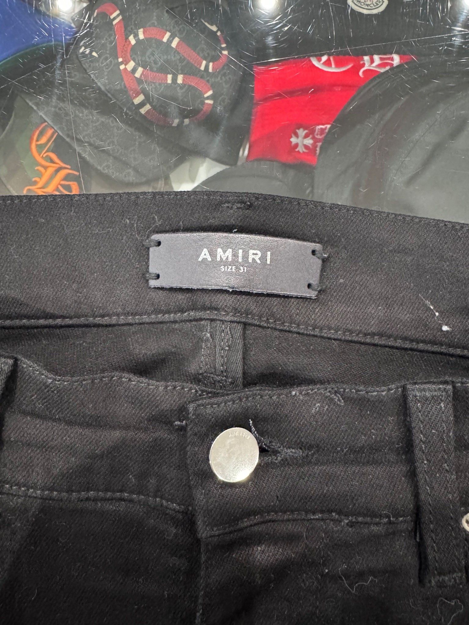 Amiri Amiri MX1 Distressed Black Jeans Size US 31 - 3 Thumbnail