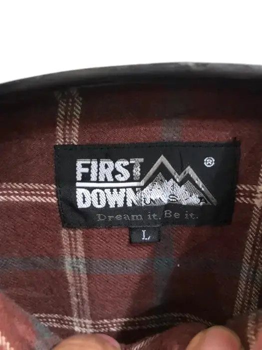 Vintage Vintage First Down Plaid Tartan Flannel Shirt 👕 Size US L / EU 52-54 / 3 - 3 Thumbnail