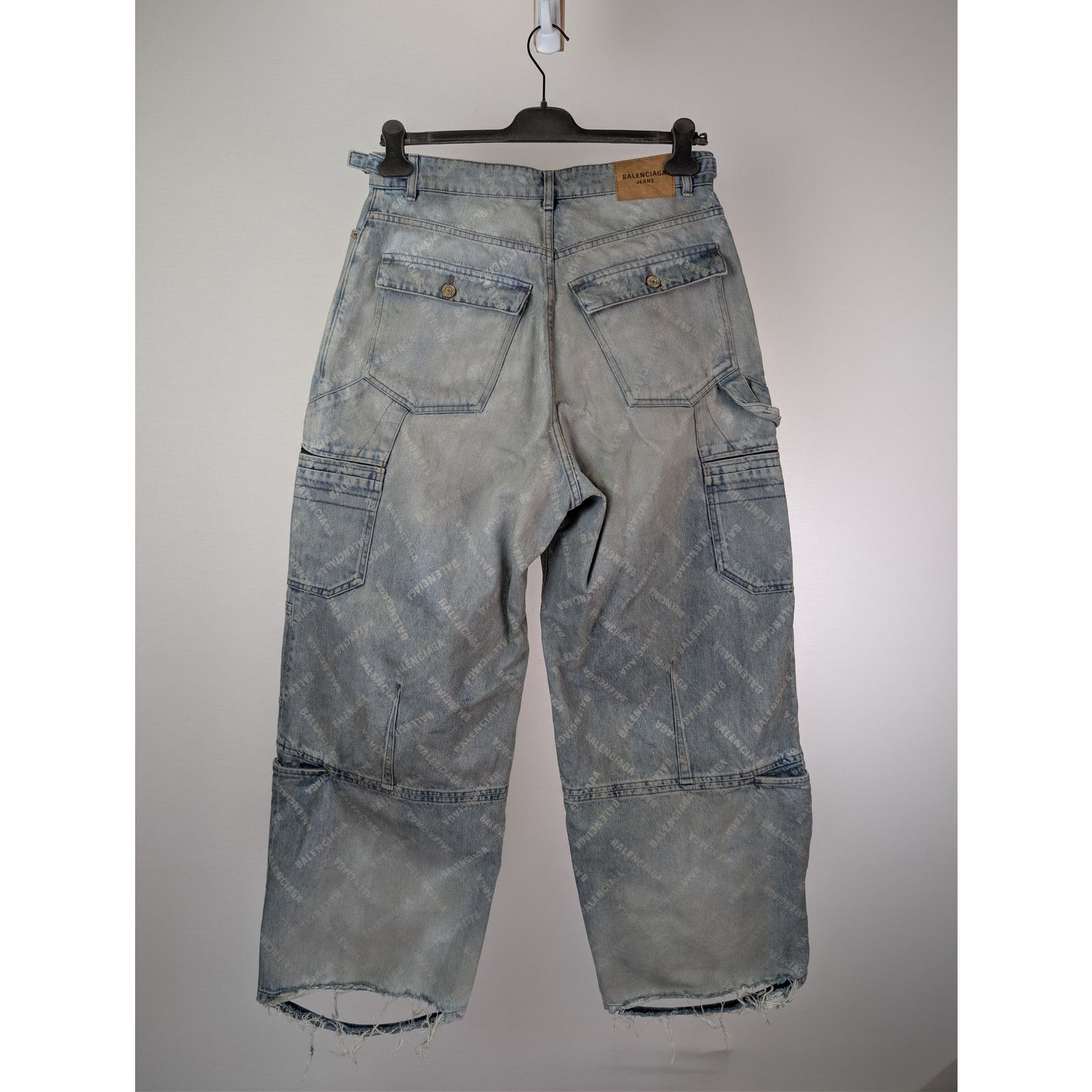 Balenciaga o1rshd1 Cargo Pants in Blue Size US 32 / EU 48 - 10 Thumbnail