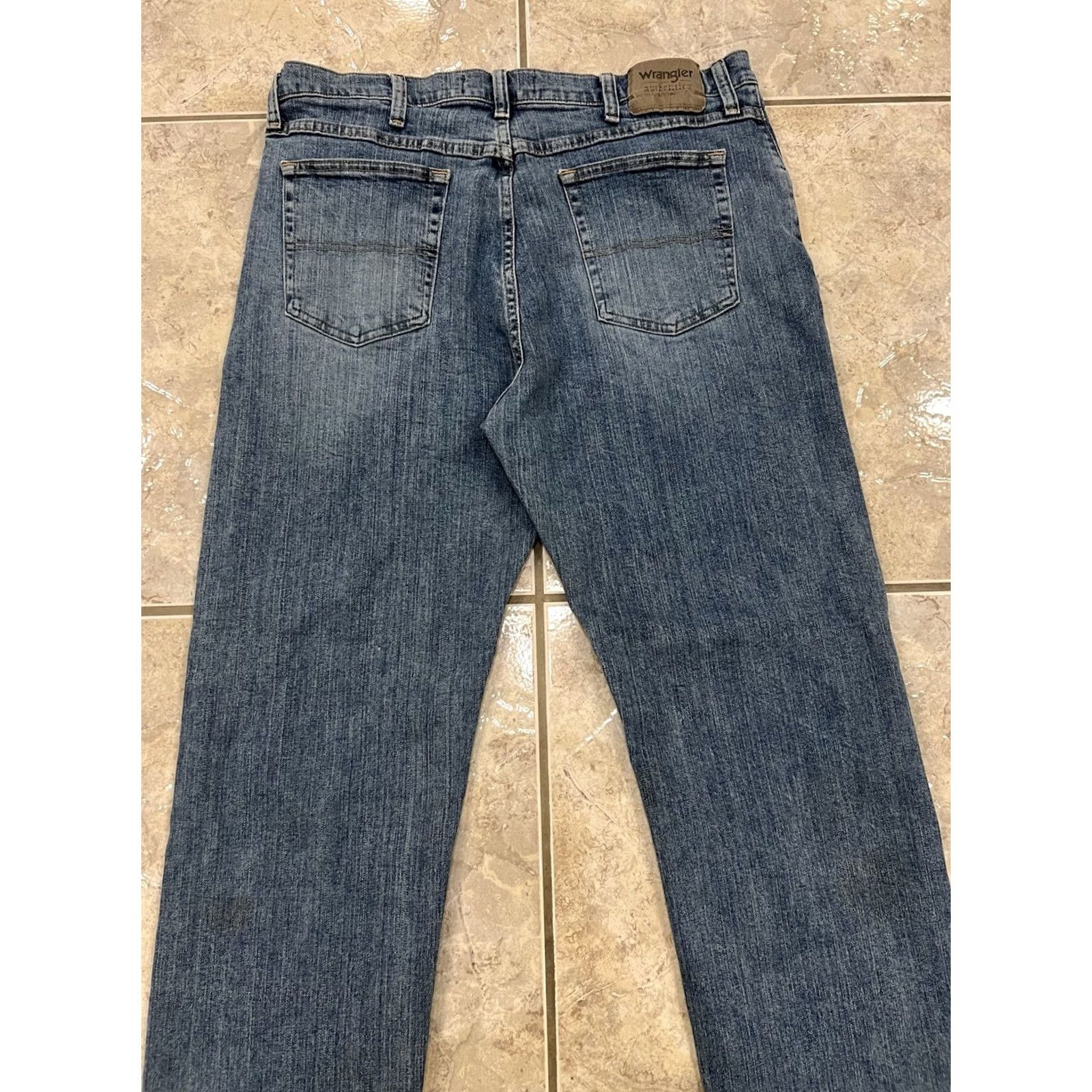 Wrangler VINTAGE Wrangler Jeans 36X29 Denim Blue 5-Pocket Straight Regular Men’s Size US 36 / EU 52 - 3 Thumbnail