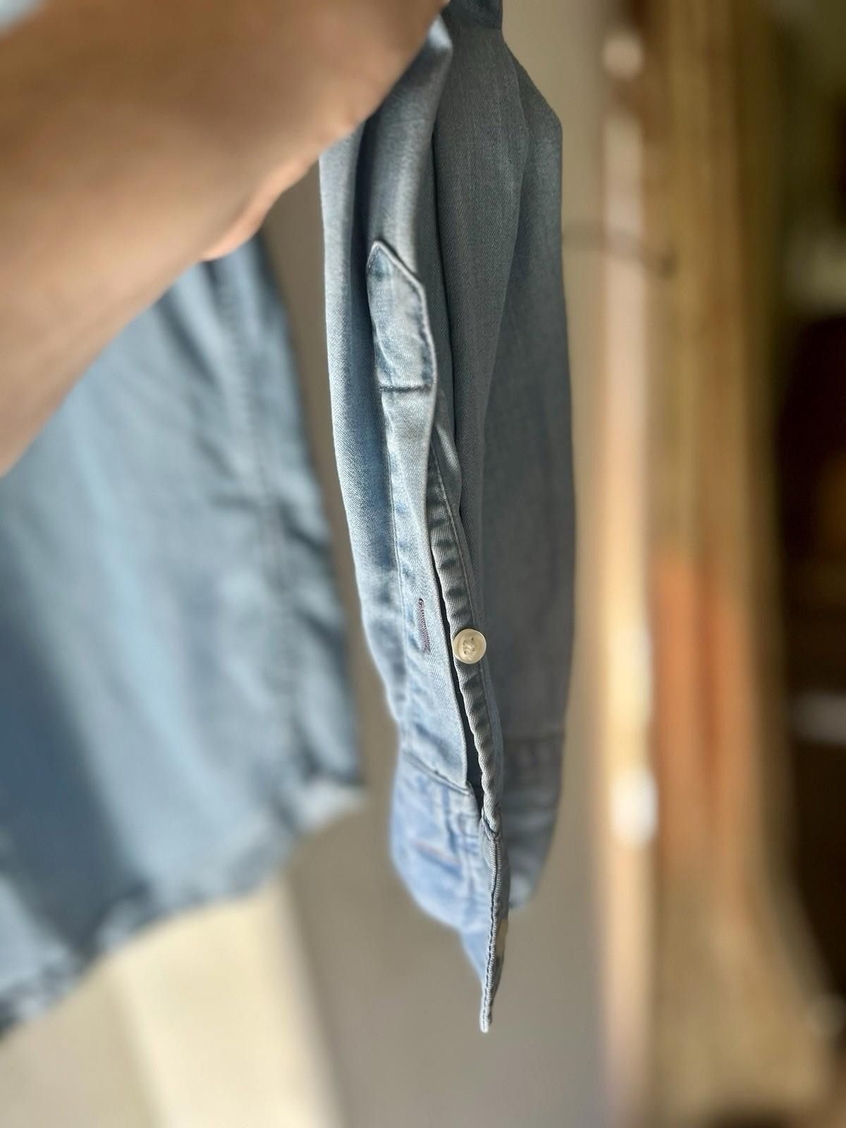 Officine Generale Officine Générale Lyocell Long-Sleeve Shirt Loose-Fit Denim Size US M / EU 48-50 / 2 - 7 Thumbnail