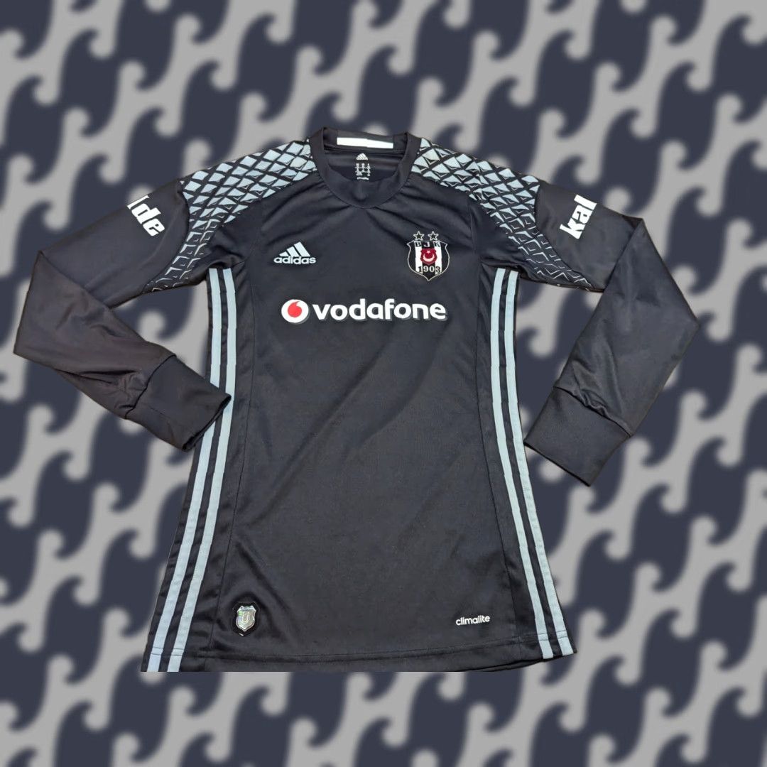 Adidas Adidas Besiktas 2016-2017 Mens Goalkeeper Jersey Adult Size XS Football Trikot Jersey Mens XS Black Polyester Quick Dry Team Sports Football Shirt Size US XS / EU 42 / 0 - 1 Thumbnail