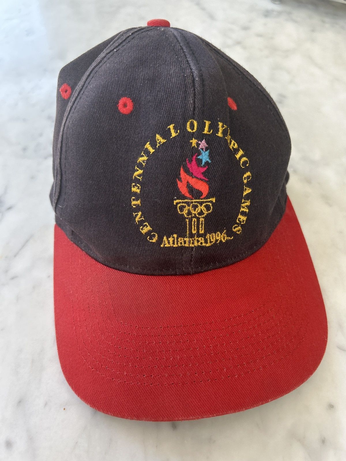 USA Olympics 1996 Atlanta Olympic Games Commemorative Hat Size ONE SIZE - 1 Thumbnail