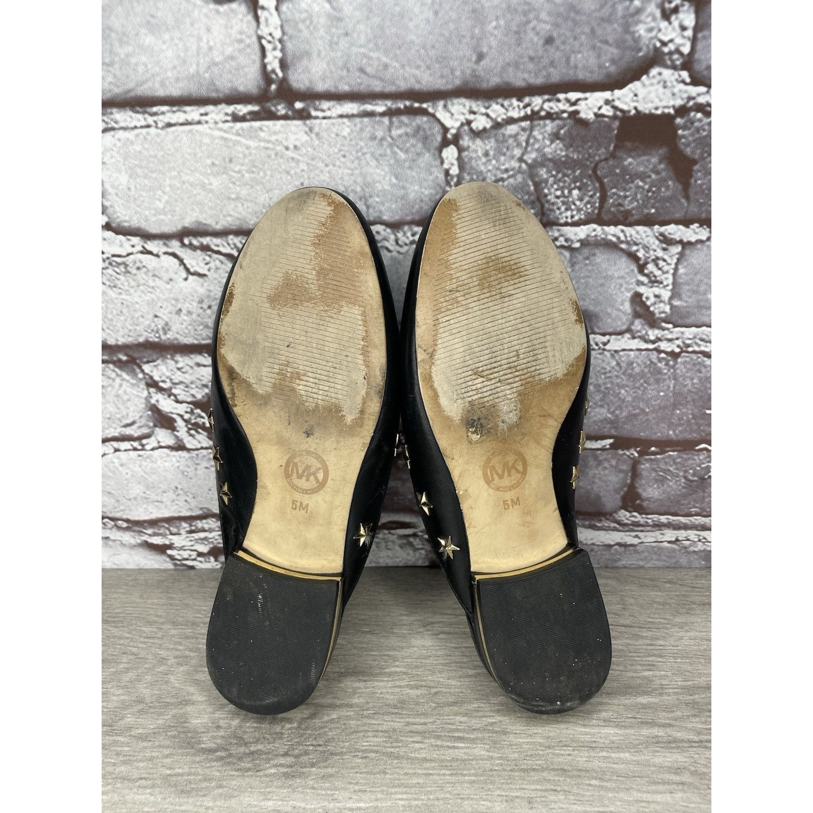 Michael Kors Michael Kors Natasha Admiral Black Leather Studded Stars Poi Size US 5 / IT 35 - 10 Thumbnail