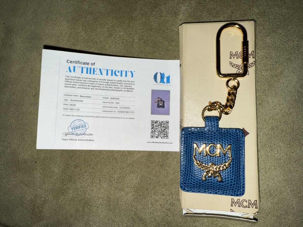 MCM MCM Visetos Leather Keychain, Genuine, w/ COA & Original Box Size ONE SIZE - 5 Thumbnail