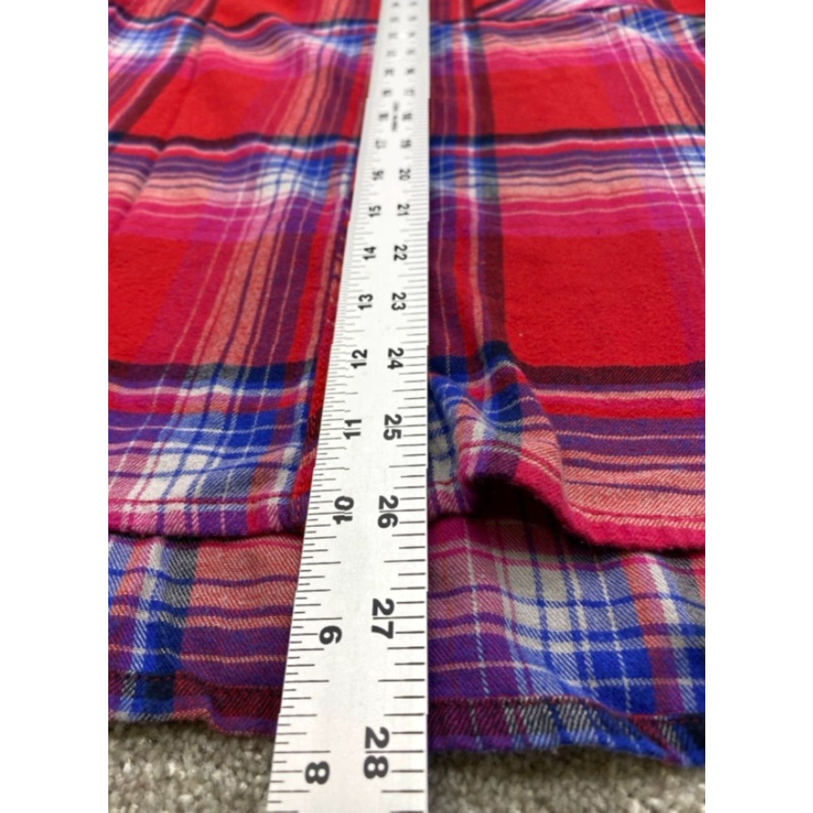 Orvis Orvis Shirt Women's M Plaid Long Sleeve Button-Up Multicolor Flannel Cotton Polyester Spandex Pockets 5963 Size M / US 6-8 / IT 42-44 - 6 Thumbnail