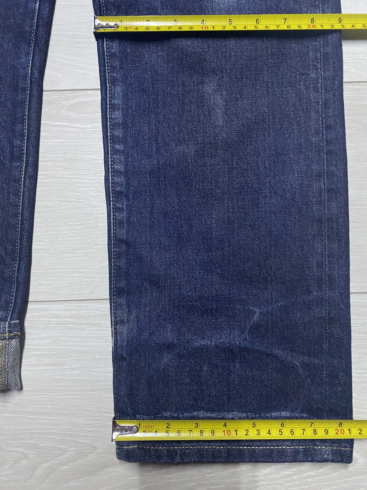 Undercover × Uniqlo Vintage Japanese Uniqlo Blue Wash Selvedge Repair Jeans Size US 36 / EU 52 - 14 Thumbnail