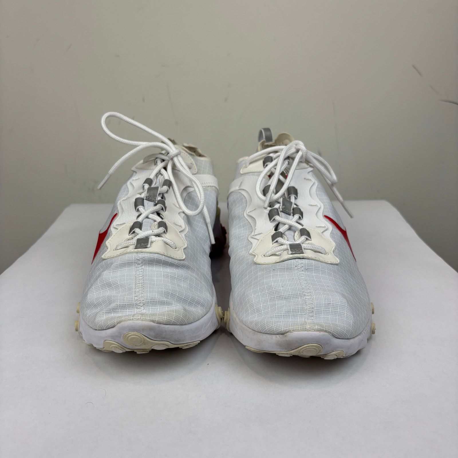 Nike Nike React Element 55 White Red Sneakers Shoes Men's 13 Run Size US 13 / EU 46 - 2 Thumbnail