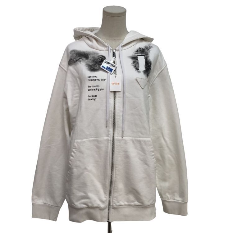 Prada Prada Graphic Print Zip Hoodie Size XS Size US XS / EU 42 / 0 - 1 Thumbnail