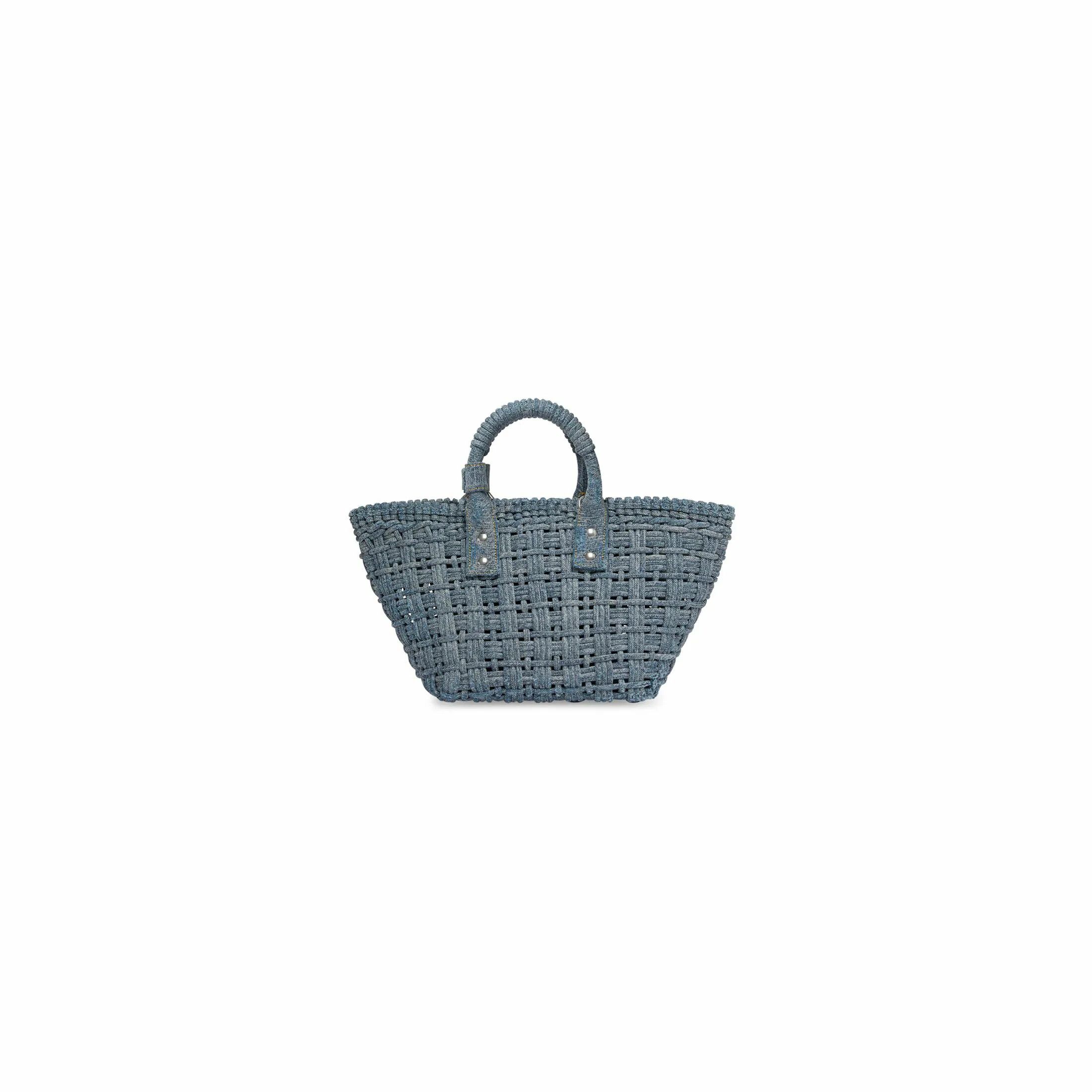 Balenciaga o1bcso1str0226 Size: OS / Bistro XS Basket With Strap Denim Size ONE SIZE - 3 Thumbnail