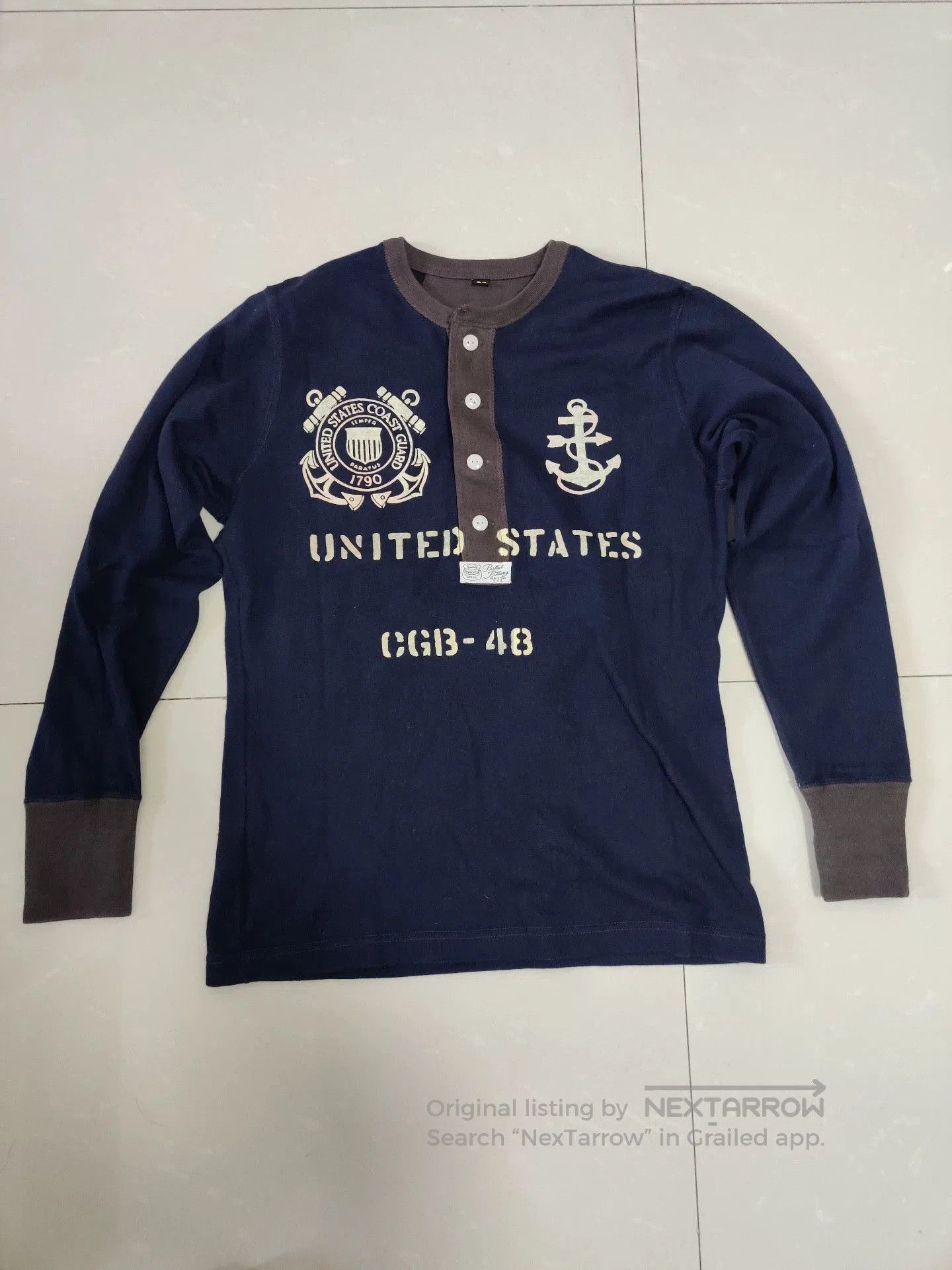 Freewheelers freewheelers navy anchor graphic long sleeve shirt. Size US M / EU 48-50 / 2 - 1 Thumbnail