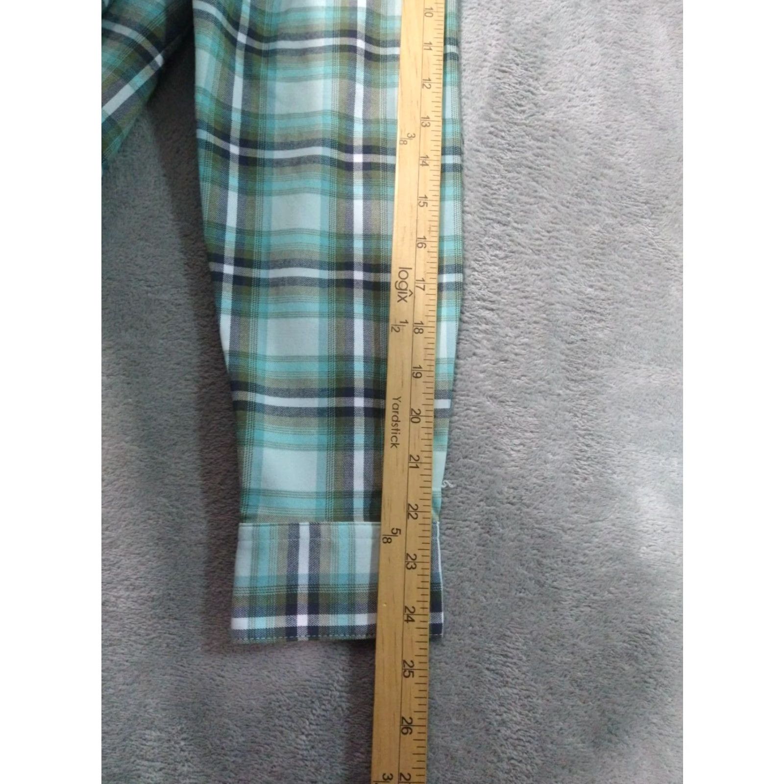 Mountain Hardwear Mountain Hardwear Shirt Womens Large Blue Plaid Flannel Long Sleeve Button Up Size L / US 10 / IT 46 - 6 Thumbnail