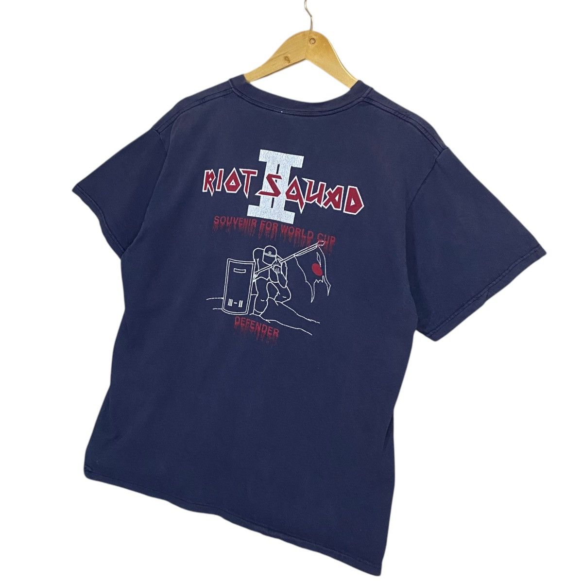 Japanese Brand Vintage 90s Riot Squad Big Logo Shortsleeve Tee Size US M / EU 48-50 / 2 - 3 Thumbnail