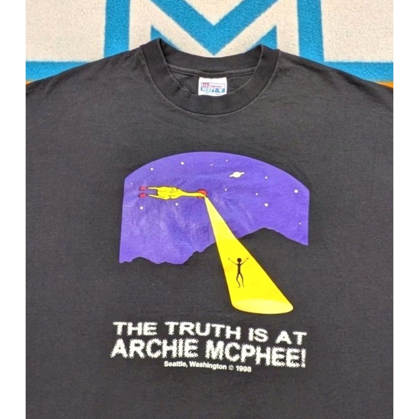 Hanes VINTAGE The Truth Is At Archie McPhee Shirt 1998 Seattle ET Strangest Freaks XL Size US XL / EU 56 / 4 - 2 Thumbnail