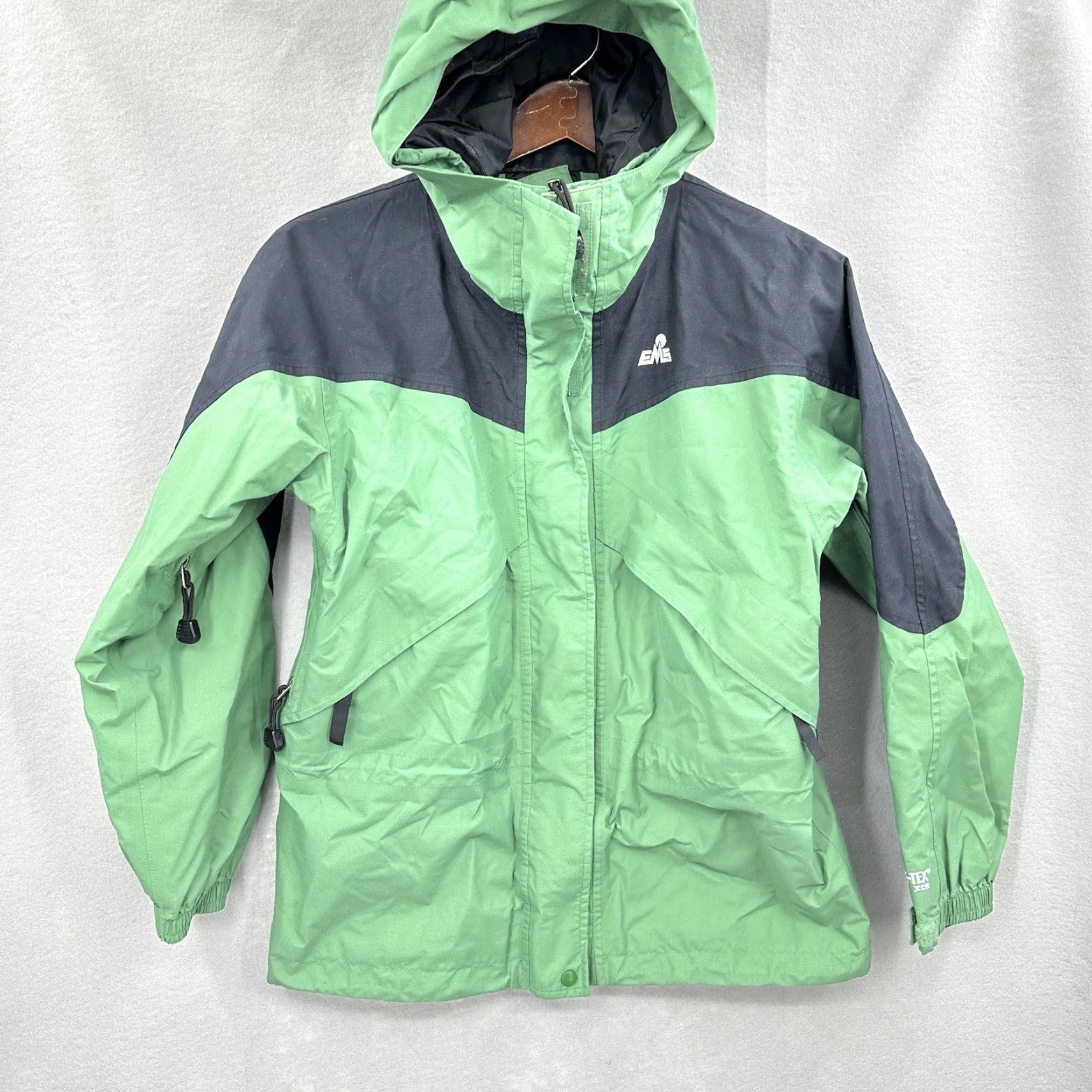 Eastern Mountain Sports EMS Eastern Mountain Jacket Womens XS Waterproof Shell Winter Hood Rain Coat Size XS / US 0-2 / IT 36-38 - 3 Thumbnail