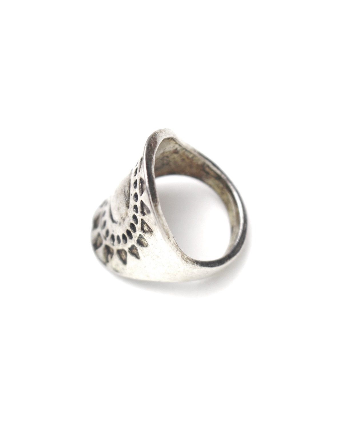 Vintage 2000S JAPANESE MADE SOLAR TOTEM METAL RING Size ONE SIZE - 3 Thumbnail