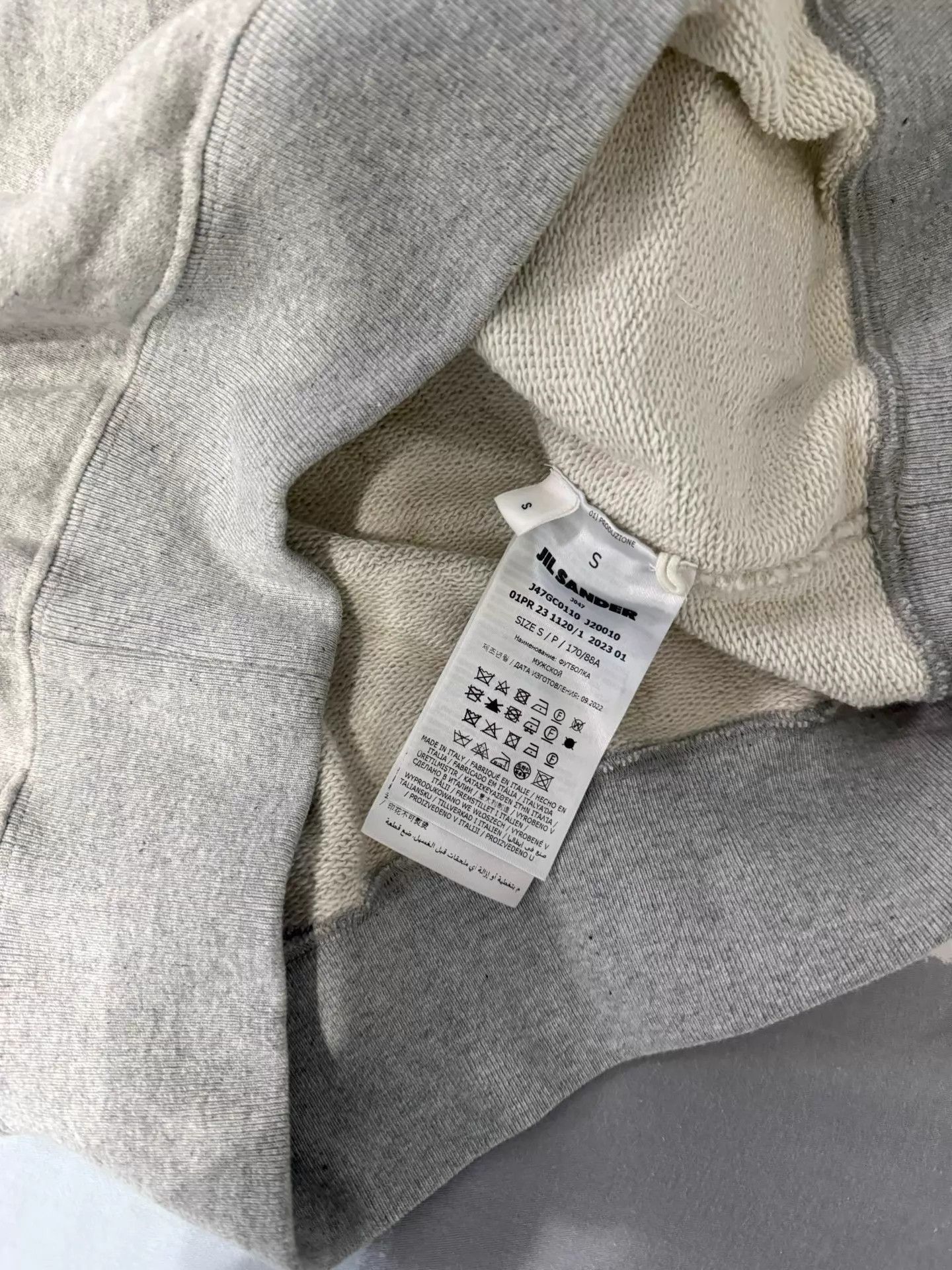 Jil Sander Jil Sander Oversized Short-Sleeve Sweatshirt 9/10 Authentic Size S / US 4 / IT 40 - 3 Thumbnail
