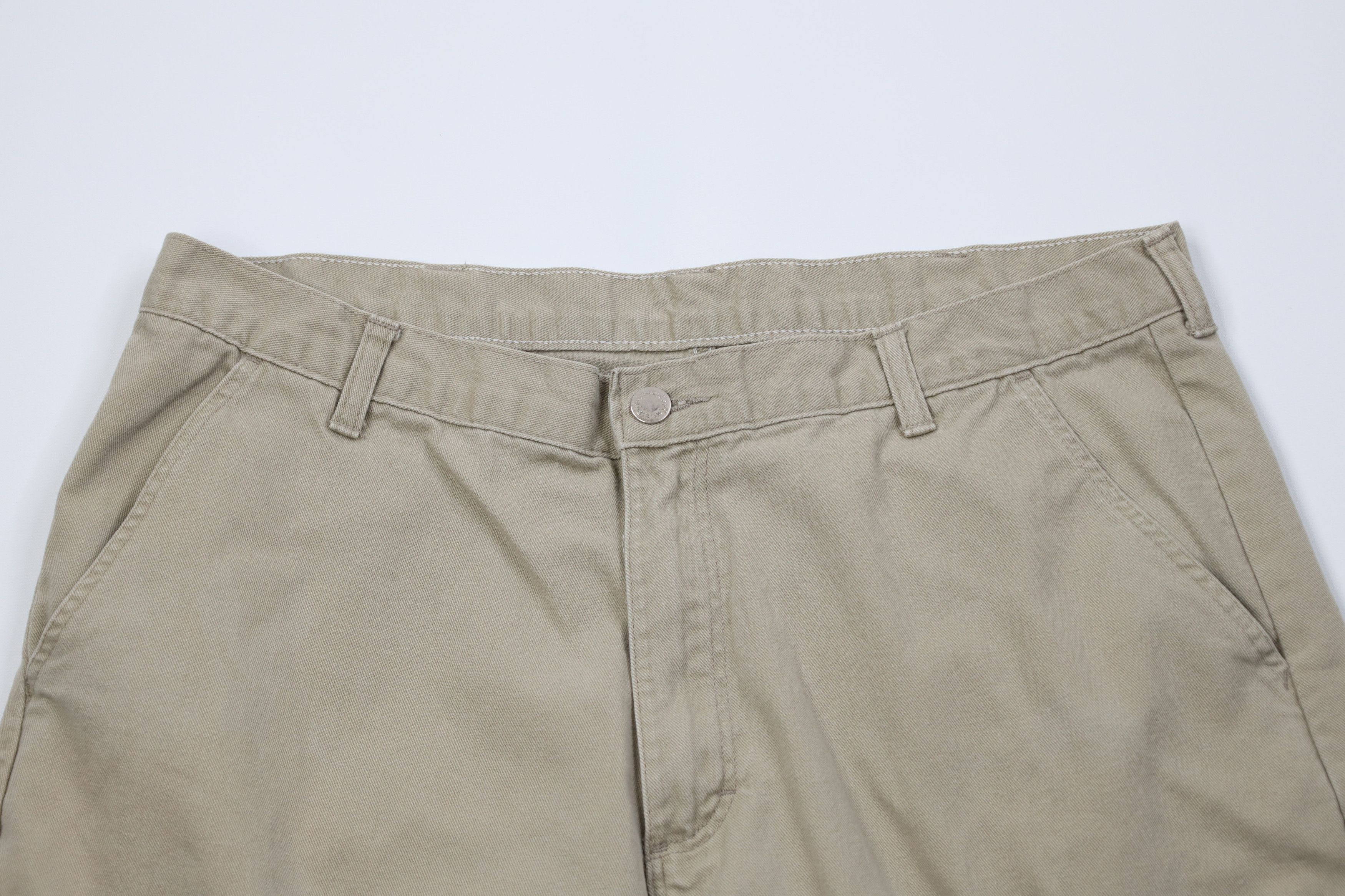 Wrangler Vintage 90s Y2K Wrangler Canvas Baggy Wide Leg Cargo Pants Size US 36 / EU 52 - 2 Thumbnail