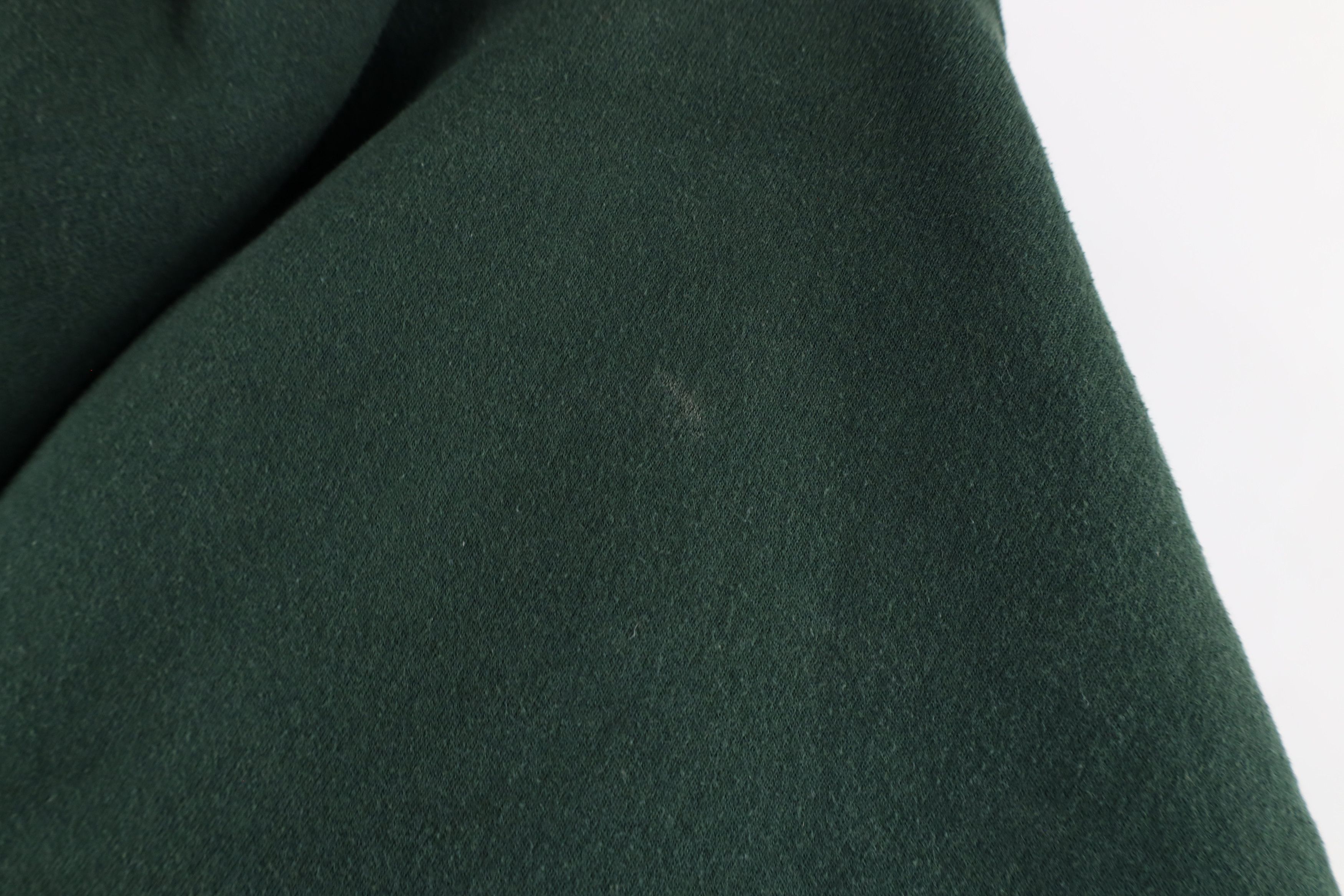 Vintage Vintage 90s Streetwear Blank Heavy Hoodie Sweatshirt Green Size US XXL / EU 58 / 5 - 10 Thumbnail