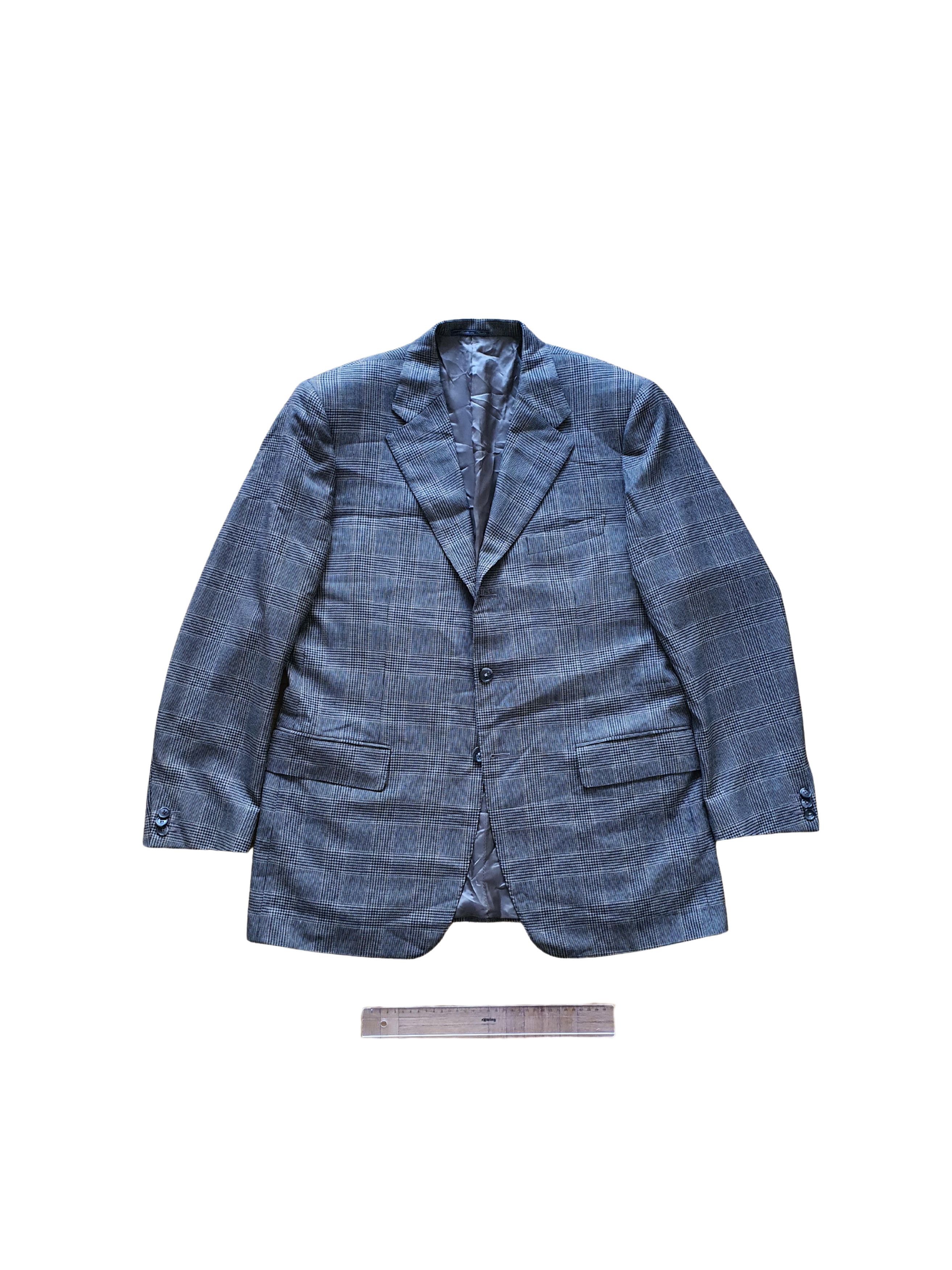 Corneliani Vintage Sport Coat Suit Jacket - Glenplaid Cashmere - EU 52 Size 42R - 1 Thumbnail