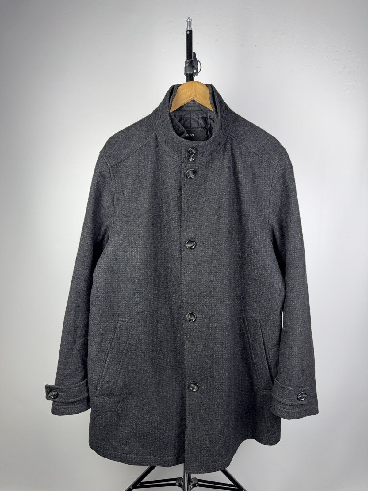 Designer 00s Hugo Boss Archive Retro Luxury Hevy coat jacket
