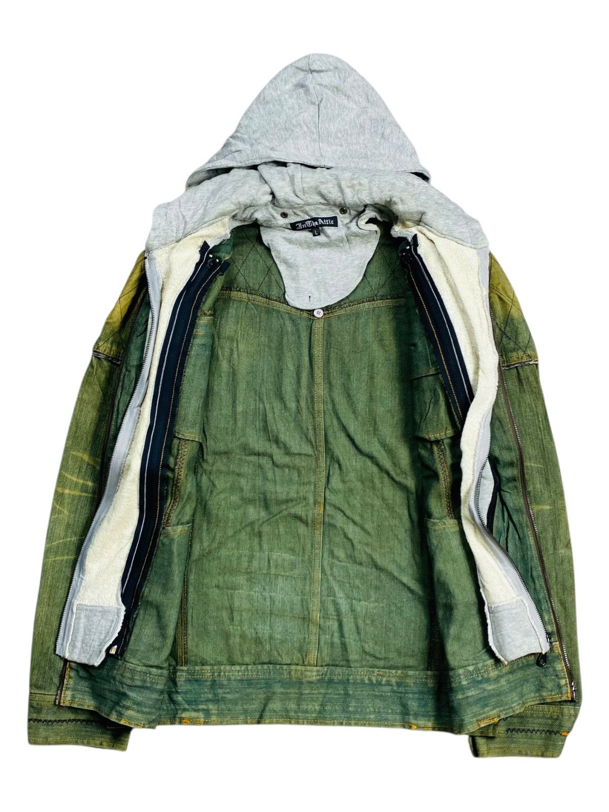 If Six Was Nine 2000s In The Attic - Apocalypse Style Mud Wash Denim Jacket Size US M / EU 48-50 / 2 - 3 Thumbnail