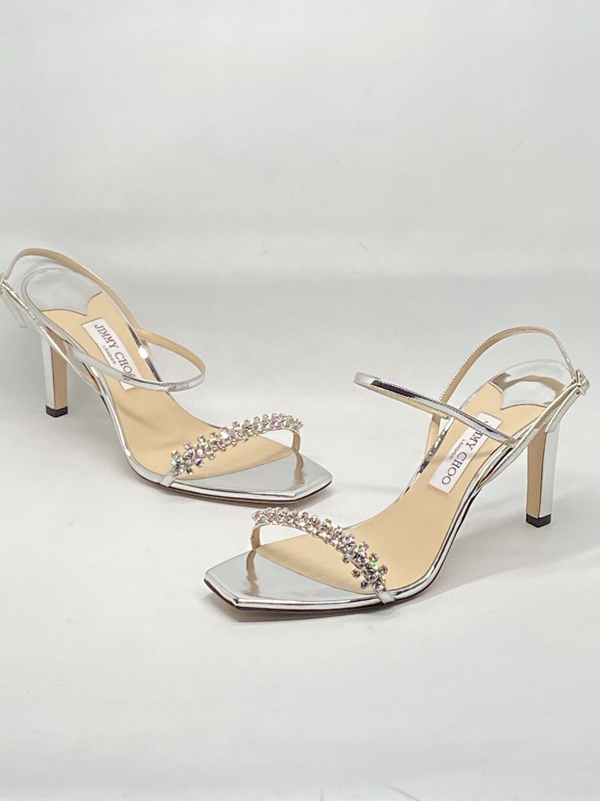 Jimmy Choo Jimmy Choo Meira Embellished Patent Leather Sandals size 41 Size US 11 / IT 41 - 3 Thumbnail