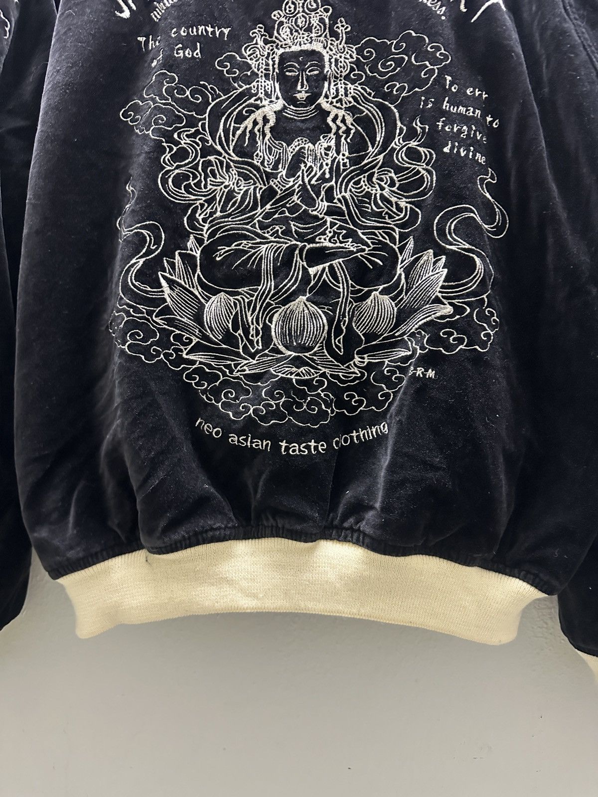 Japanese Brand × Vintage Vintage Reversible Sukajan Japanese Buddhism Art Size US M / EU 48-50 / 2 - 23 Thumbnail