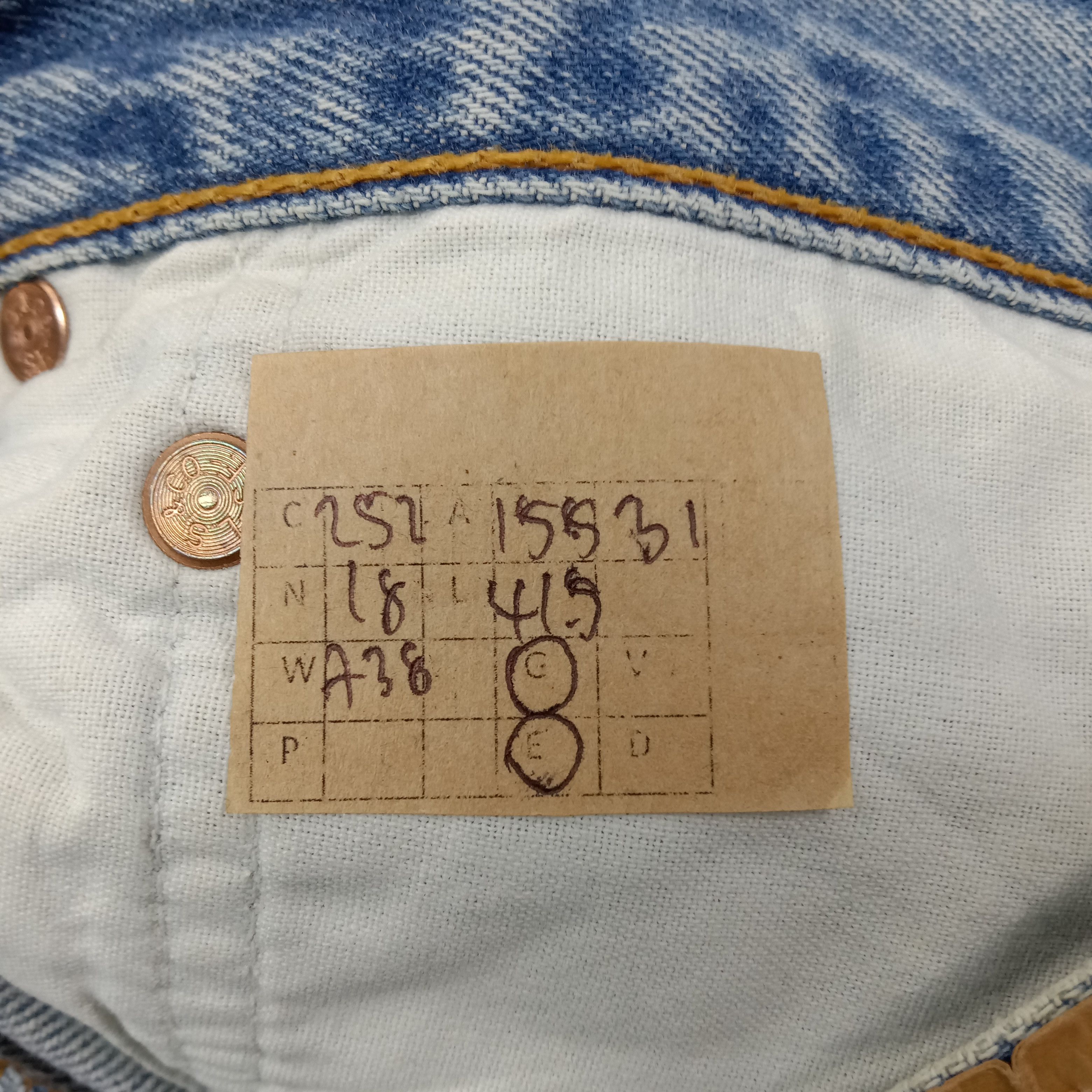 Levi's Levi's 501 American Grunge Denim Jeans C252N17 Size US 31 - 14 Thumbnail