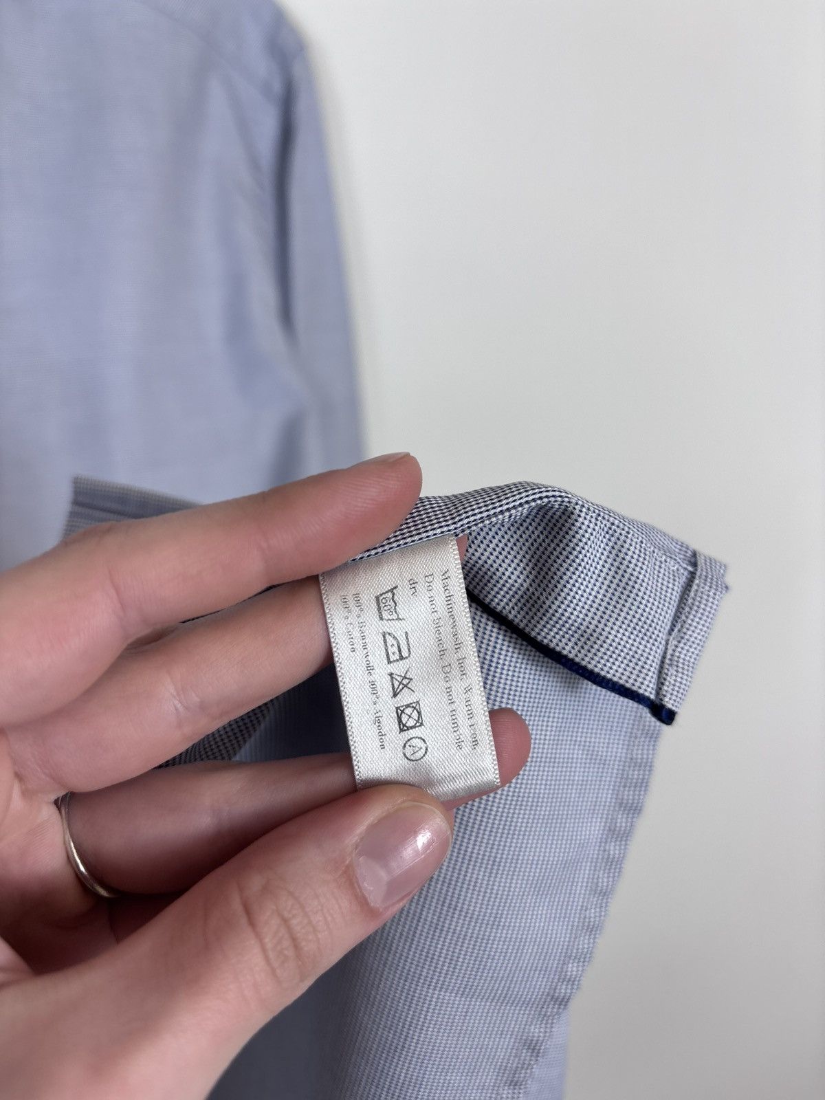 Eton Eton Men’s Slim Fit Light Blue Button Up Dress Shirt Size US M / EU 48-50 / 2 - 13 Thumbnail